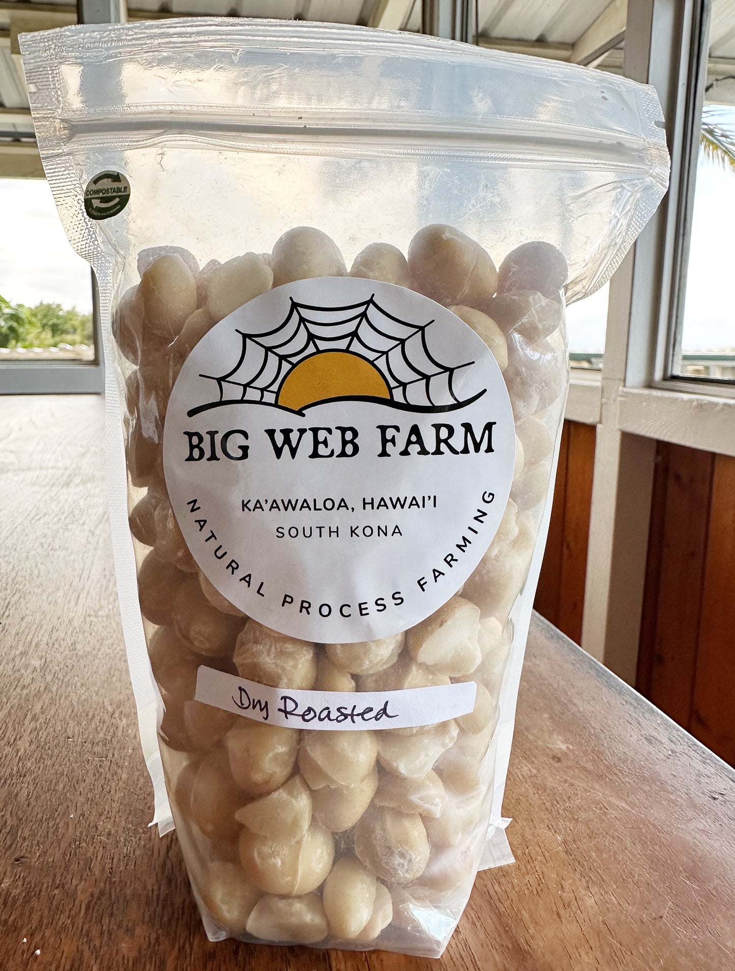 Dry Roasted Macadamia Nut (Unsalted) 1/2lb(8oz)